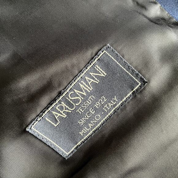 NWT J.Crew Crosby Classic Fit Suit Italian Cotton 38S Larusmiani Blue - Picture 10 of 16